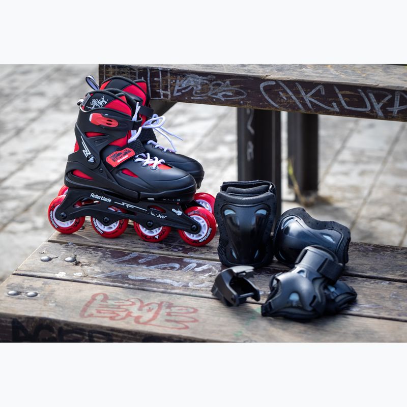 Дитячі ролики з захистом Rollerblade Fury Combo Jr black/red 2
