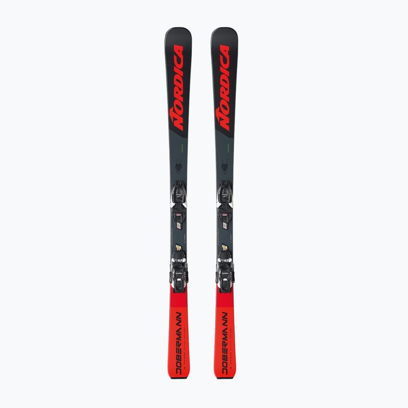 Лижі гірські дитячі Nordica Doberman Combi Pro S + J7.0 FDT black/red 6