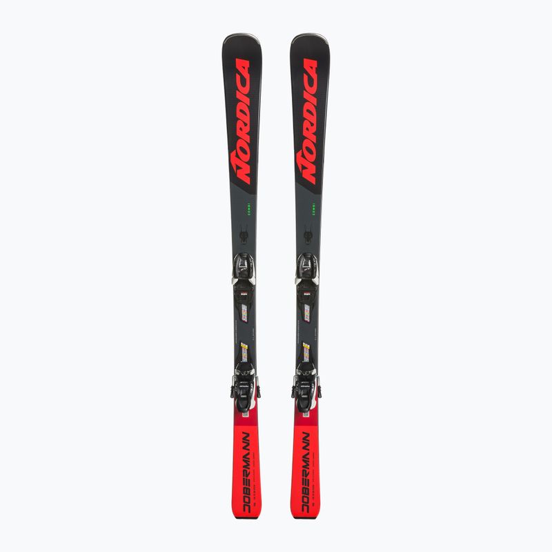 Лижі гірські дитячі Nordica Doberman Combi Pro S + J7.0 FDT black/red