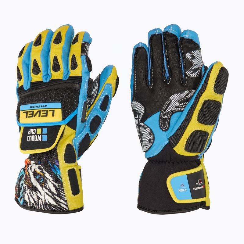 Рукавиці гірськолижні Level Worldcup CF yellow/blue