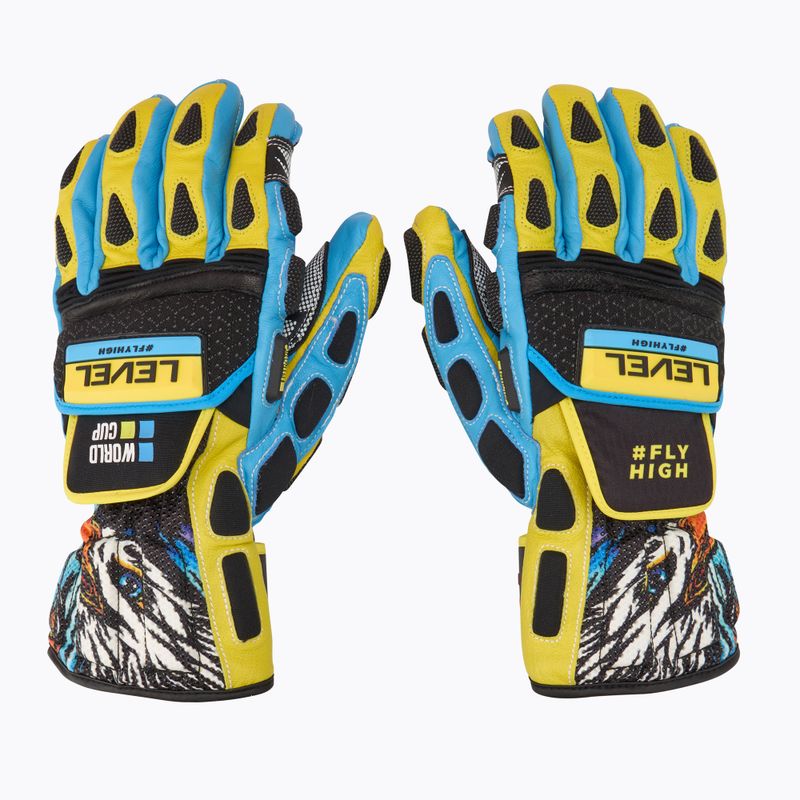 Рукавиці гірськолижні Level Worldcup CF yellow/blue 2