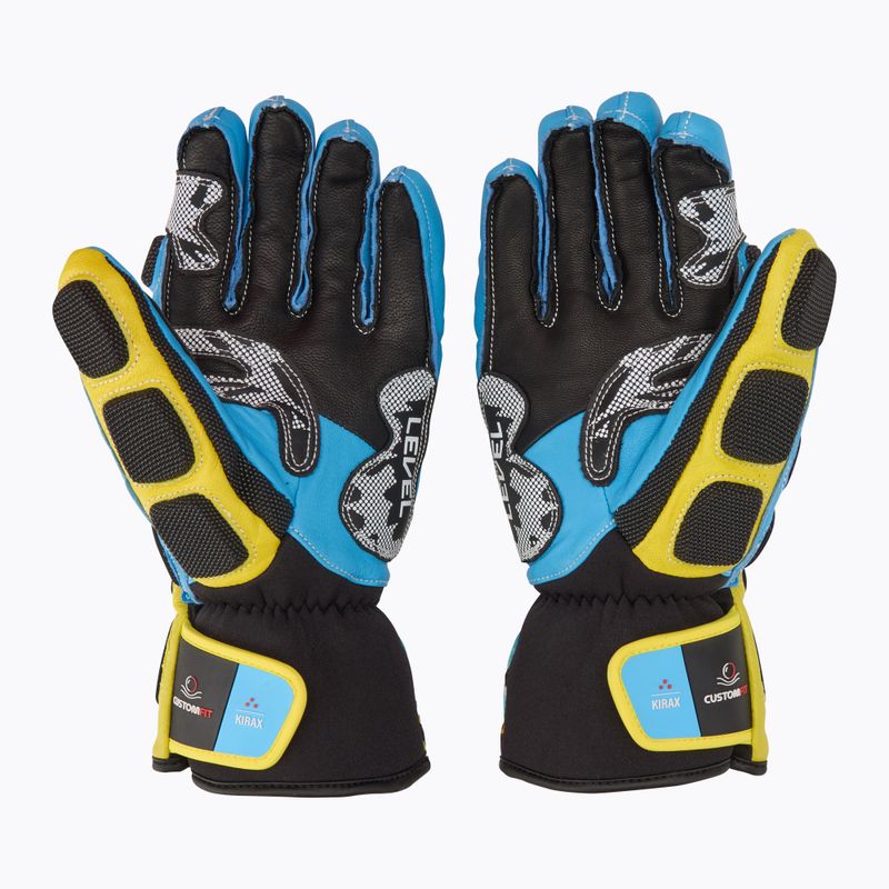 Рукавиці гірськолижні Level Worldcup CF yellow/blue 3