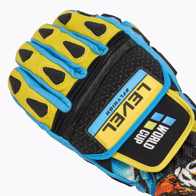 Рукавиці гірськолижні Level Worldcup CF yellow/blue 5