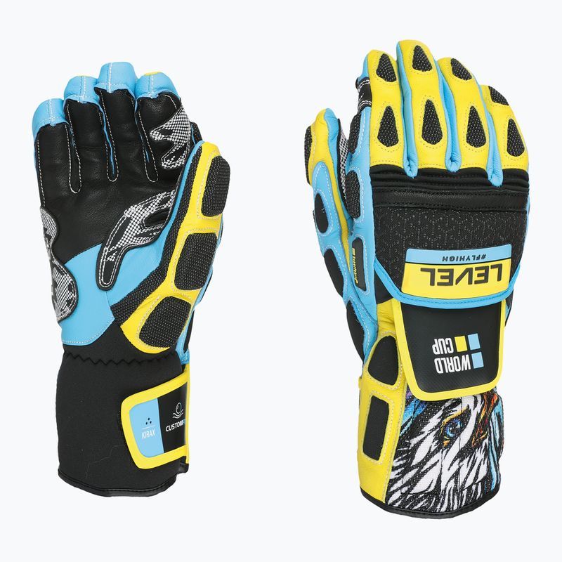 Рукавиці гірськолижні Level Worldcup CF yellow/blue 6