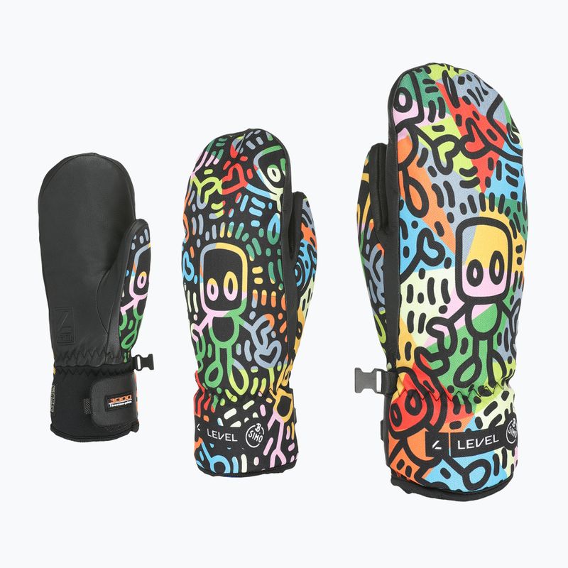 Рукавиці гірськолижні дитячі Level Vertigo Mitt Teen pattern