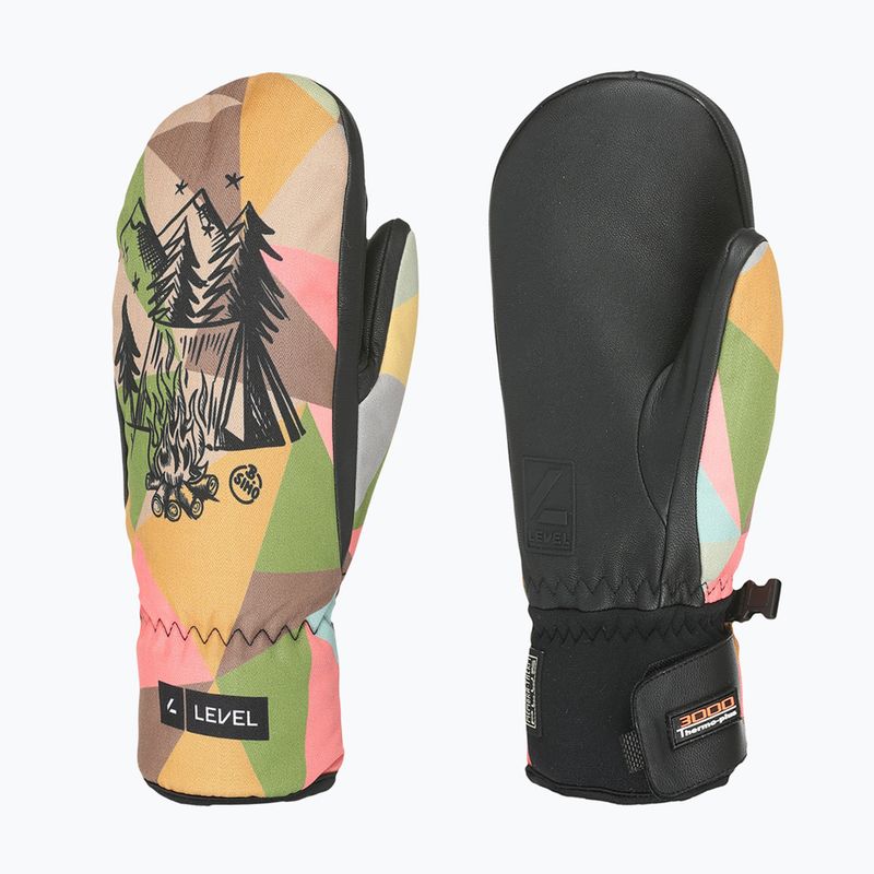 Рукавиці гірськолижні дитячі Level Vertigo Mitt Teen wood
