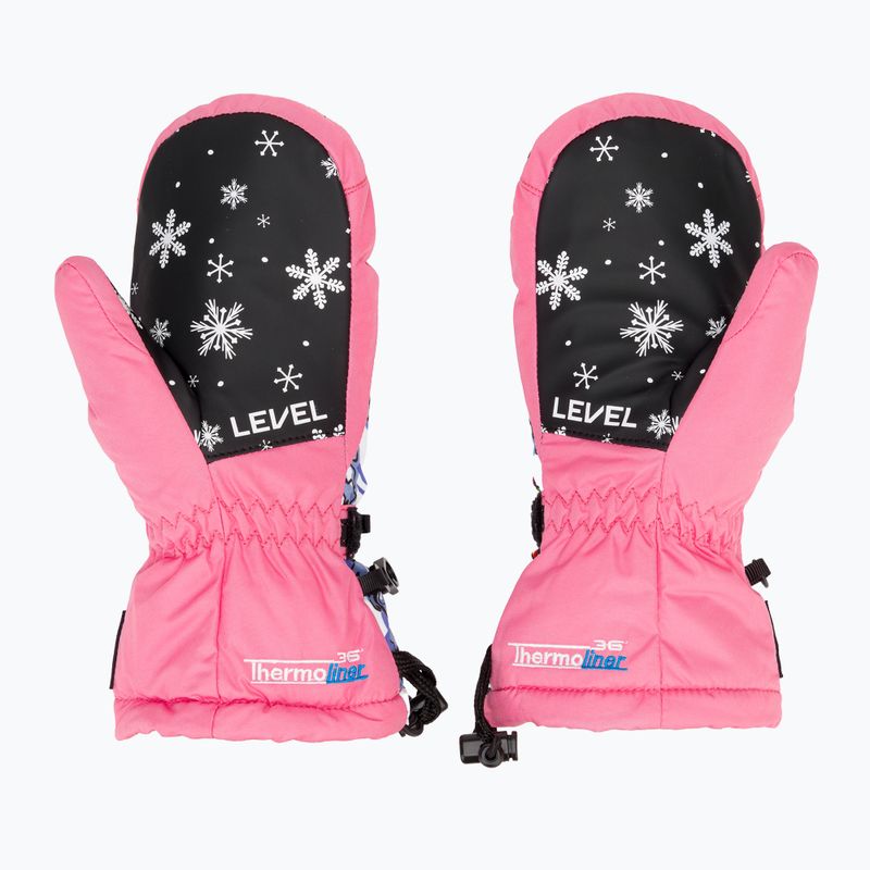 Рукавиці гірськолижні дитячі Level Junior Mitt pink 3