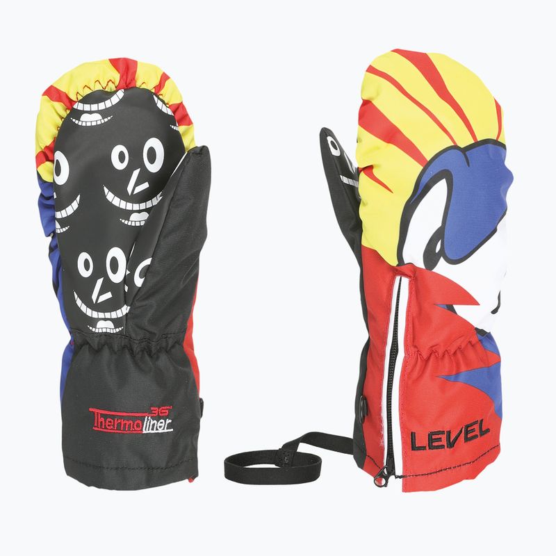 Дитячі гірськолижні рукавички Level Lucky Mitt yellow/blue