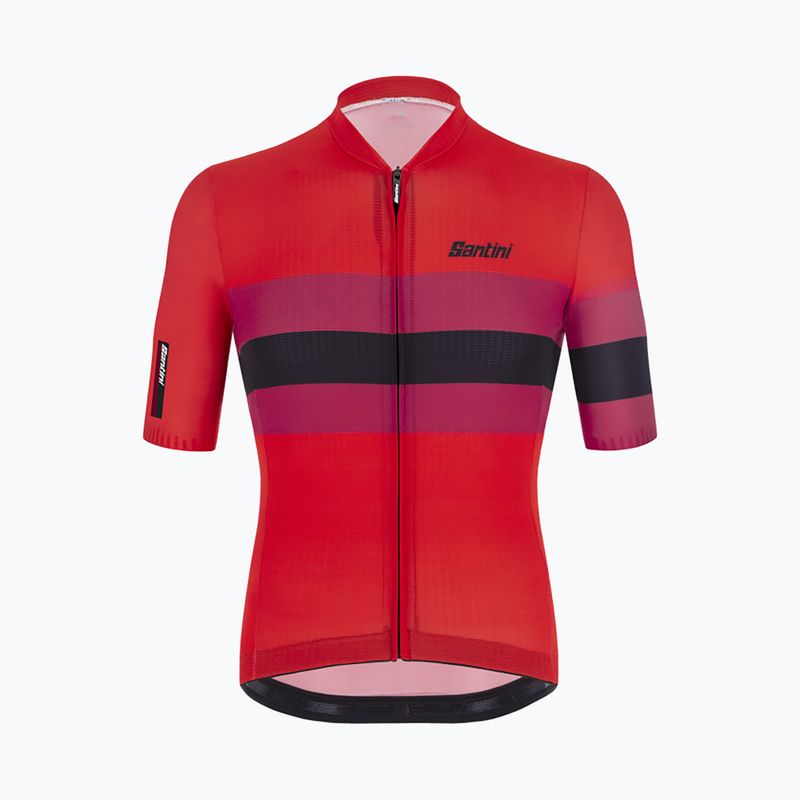 Велофутболка чоловіча Santini Ecosleek Bengal червона 2S94475CESLKBENGRSS