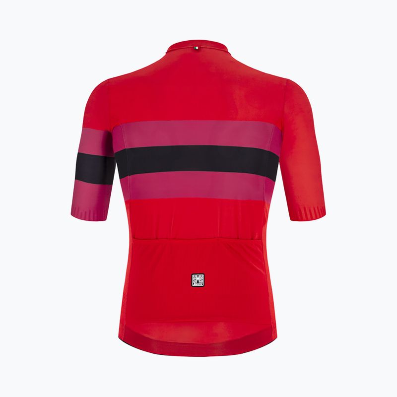 Велофутболка чоловіча Santini Ecosleek Bengal червона 2S94475CESLKBENGRSS 3