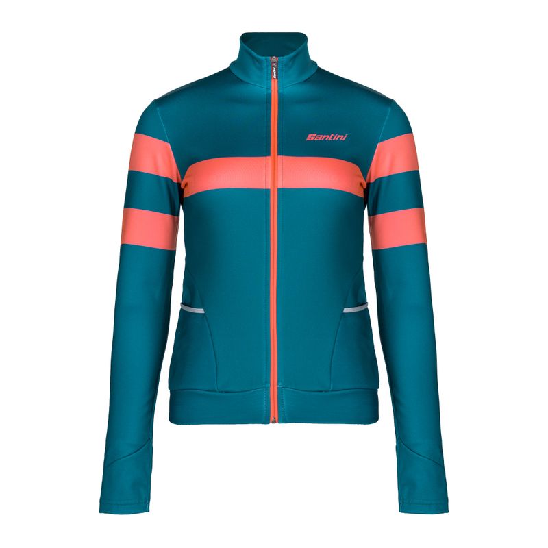 Куртка велосипедна жіноча Santini Coral Bengal зелена 2W216175CORALBENGTE