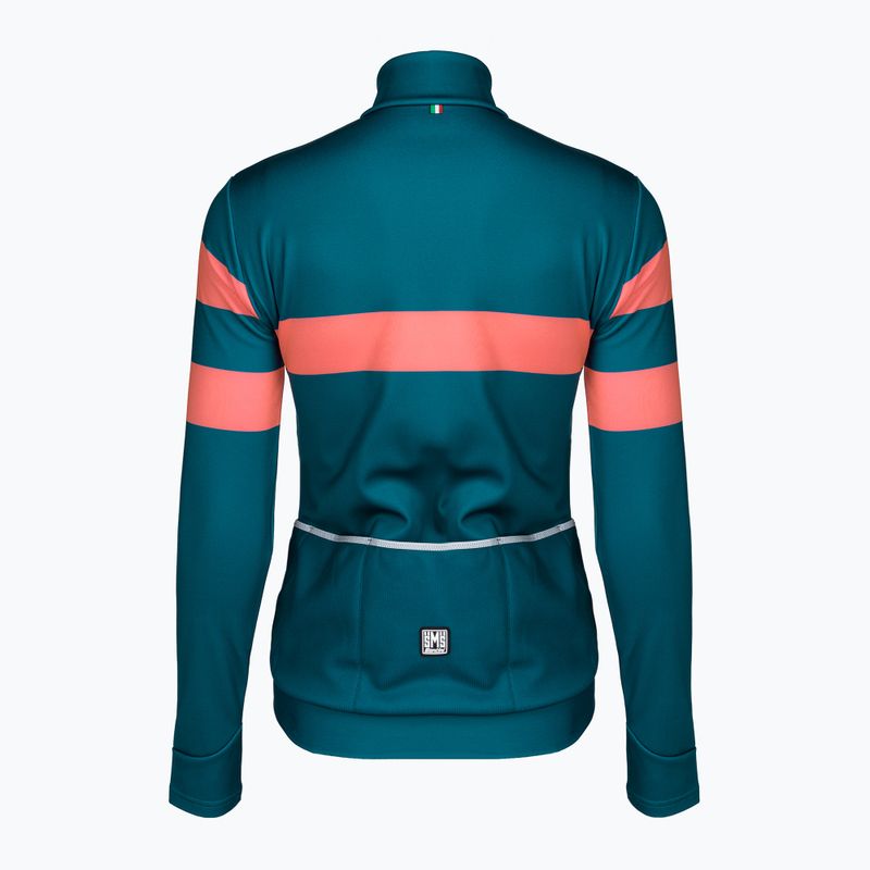 Куртка велосипедна жіноча Santini Coral Bengal зелена 2W216175CORALBENGTE 2