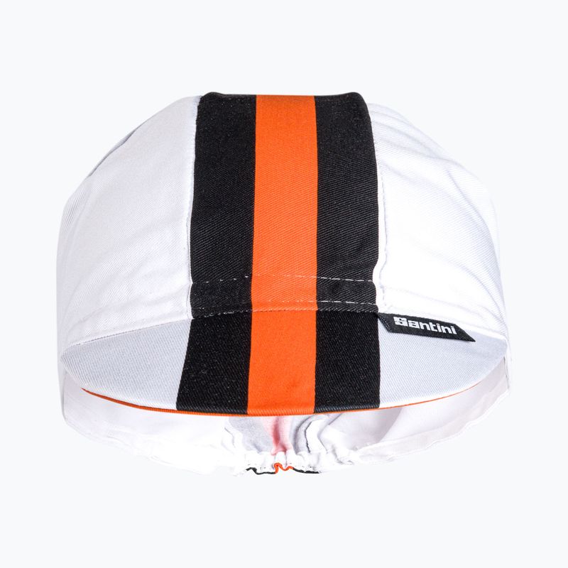 Шапка велосипедна під шолом  Santini Bengal біла 2S460COTBENGBIUNI 2