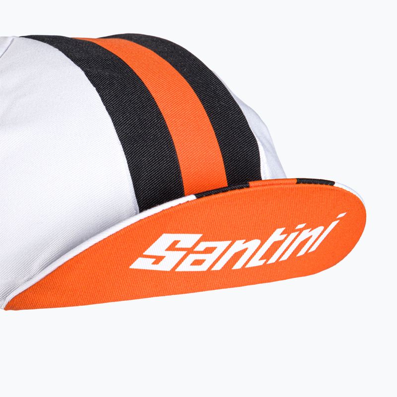 Шапка велосипедна під шолом  Santini Bengal біла 2S460COTBENGBIUNI 6