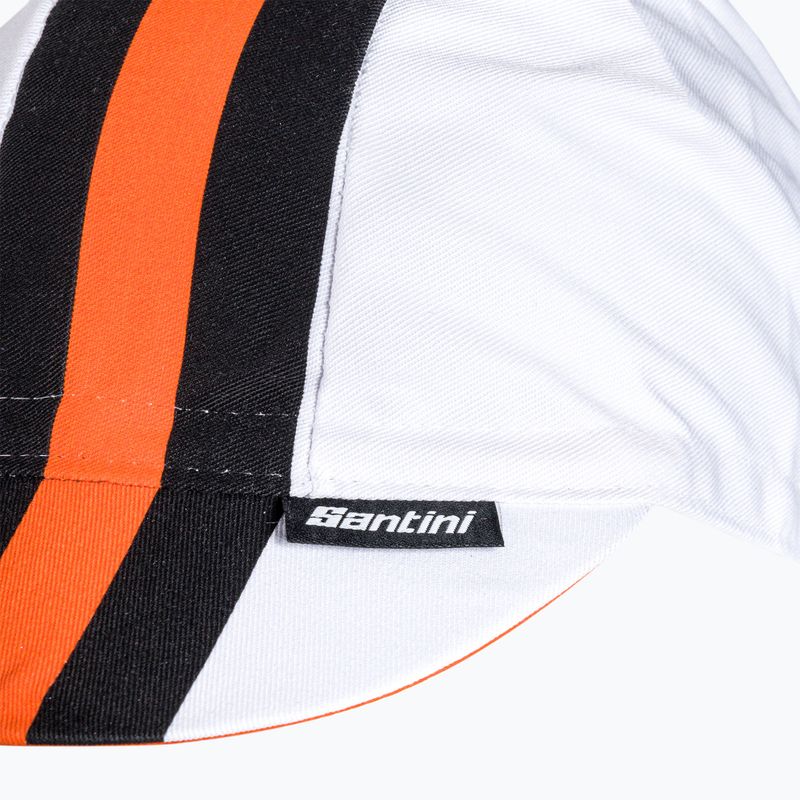 Шапка велосипедна під шолом  Santini Bengal біла 2S460COTBENGBIUNI 7