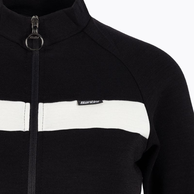 Велокофта чоловіча Santini Adapt Wool Thermal Jersey чорна SP216075ADAPTWOOL 4