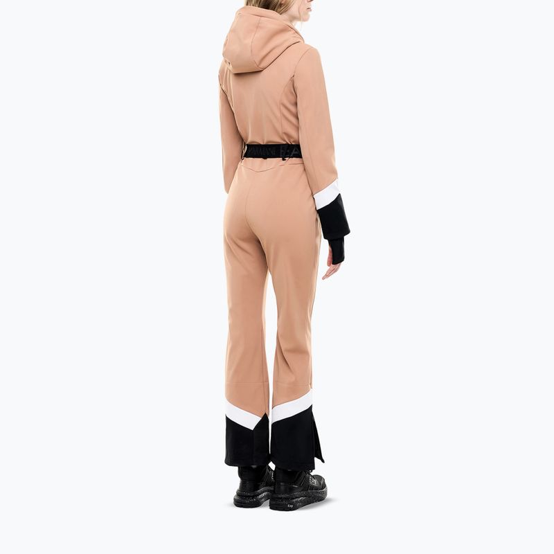 Комбінезон лижний жіночий EA7 Emporio Armani Pure Softshell Jumpsuit mocha mousse 2