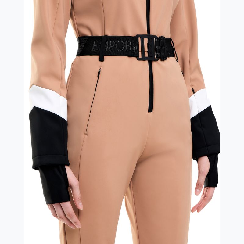 Комбінезон лижний жіночий EA7 Emporio Armani Pure Softshell Jumpsuit mocha mousse 5