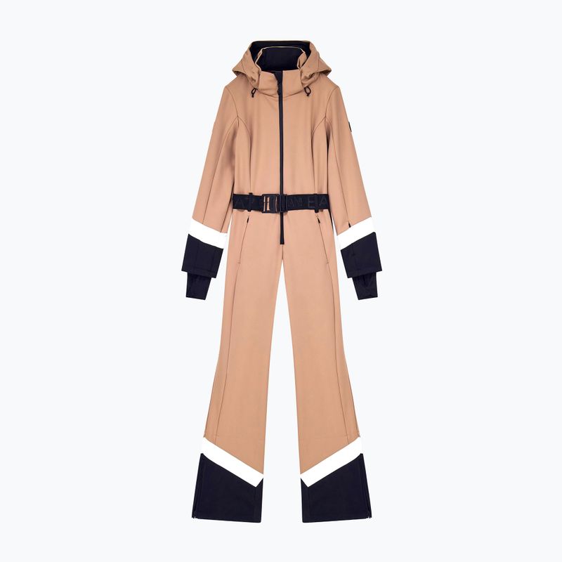 Комбінезон лижний жіночий EA7 Emporio Armani Pure Softshell Jumpsuit mocha mousse 7