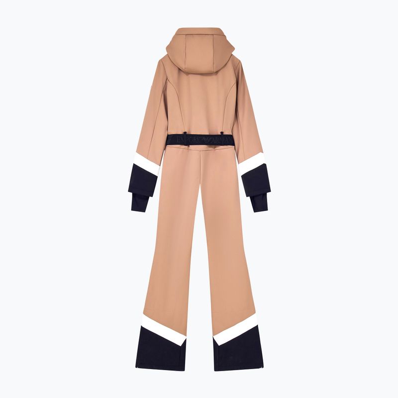 Комбінезон лижний жіночий EA7 Emporio Armani Pure Softshell Jumpsuit mocha mousse 8