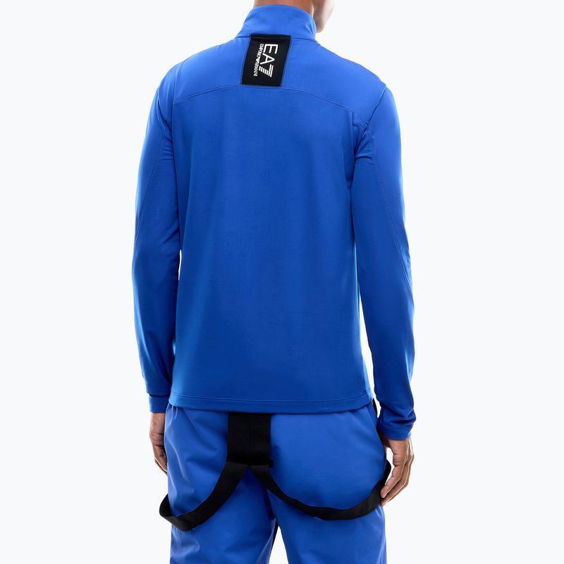 Кофта лижна чоловіча EA7 Emporio Armani Pure Powerstretch T-Top Half Zip new royal 3