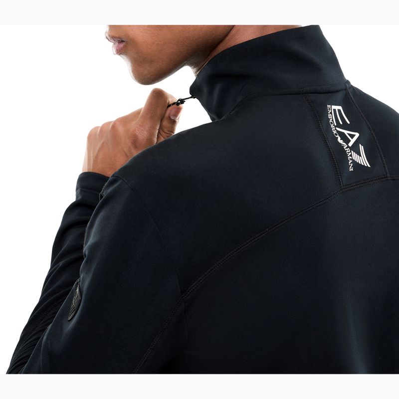 Кофта лижна чоловіча EA7 Emporio Armani Pure Powerstretch T-Top Half Zip black 5