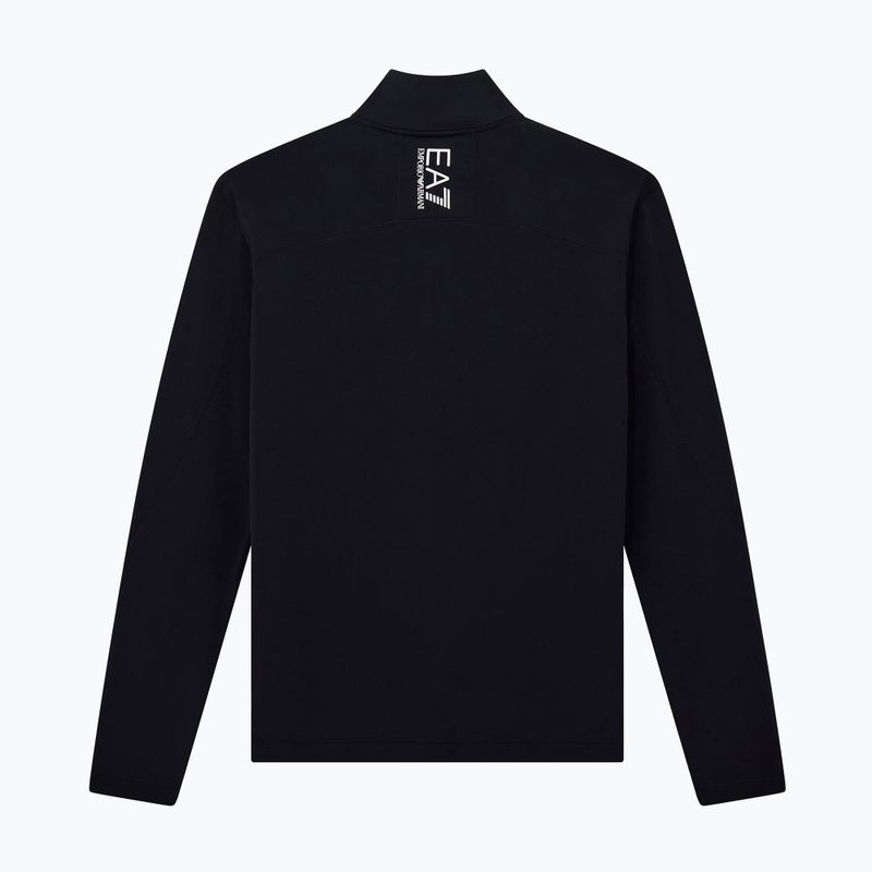 Кофта лижна чоловіча EA7 Emporio Armani Pure Powerstretch T-Top Half Zip black 7