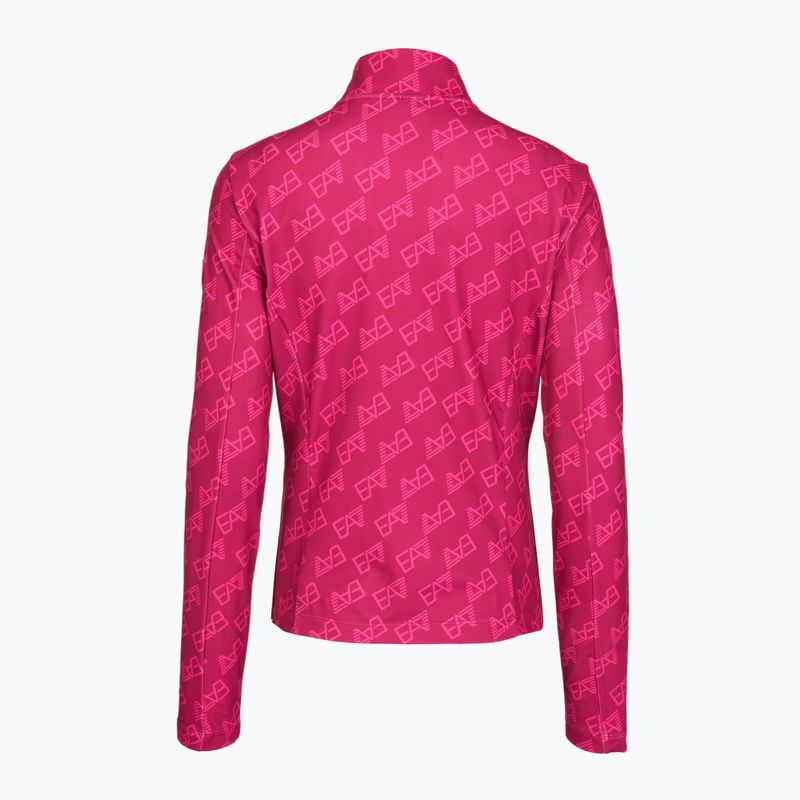 Кофта лижна жіноча EA7 Emporio Armani Pure Powerstretch T-Top Half Zip fancy vivacious mono 2