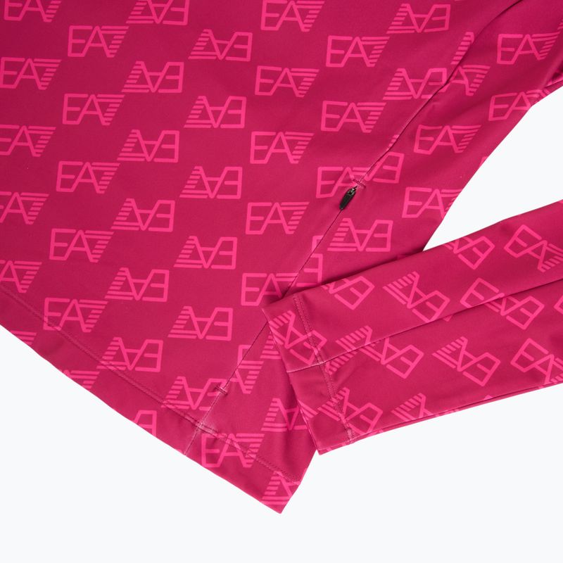 Кофта лижна жіноча EA7 Emporio Armani Pure Powerstretch T-Top Half Zip fancy vivacious mono 4