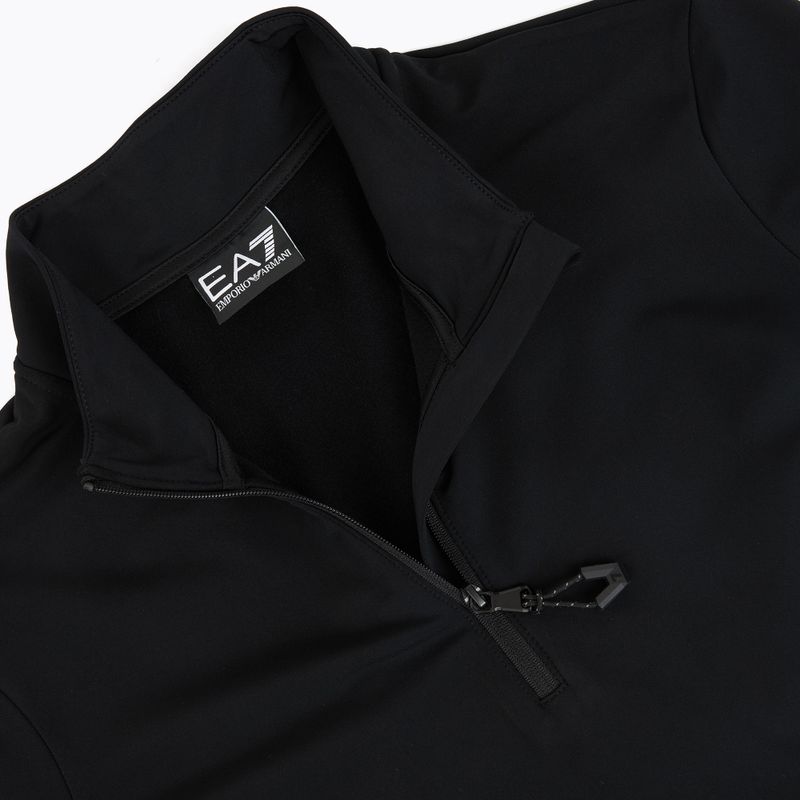 Кофта лижна жіноча EA7 Emporio Armani Pure Powerstretch T-Top Half Zip black 3