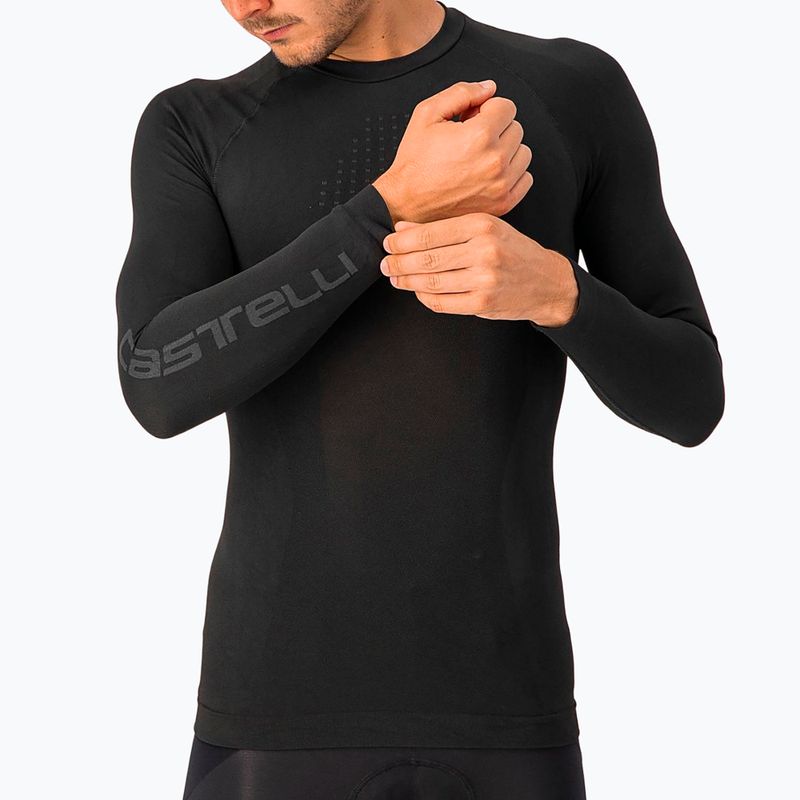 Лонгслів велосипедний чоловічий Castelli Core Seamless Base Layer black 3