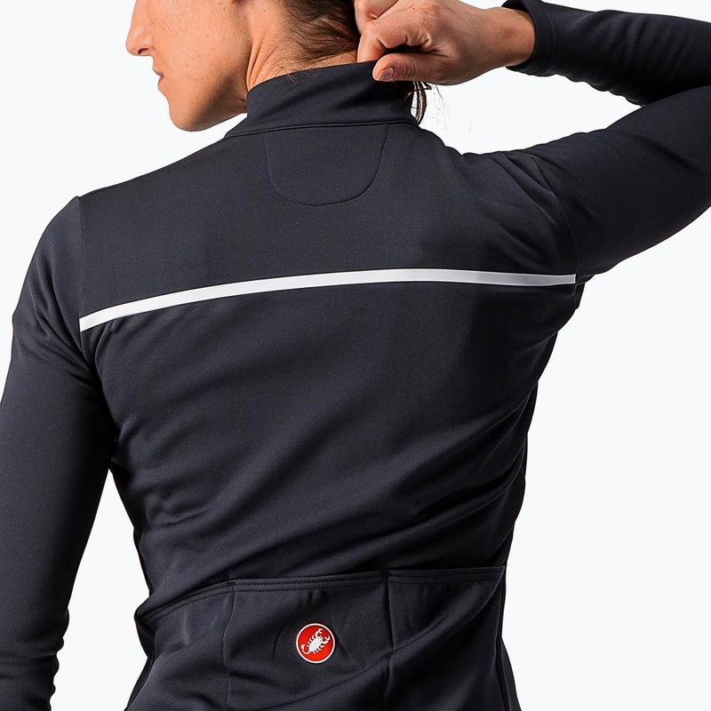 Кофта велосипедна жіноча Castelli Sinergia 2 Jersey FZ W light black/white 5