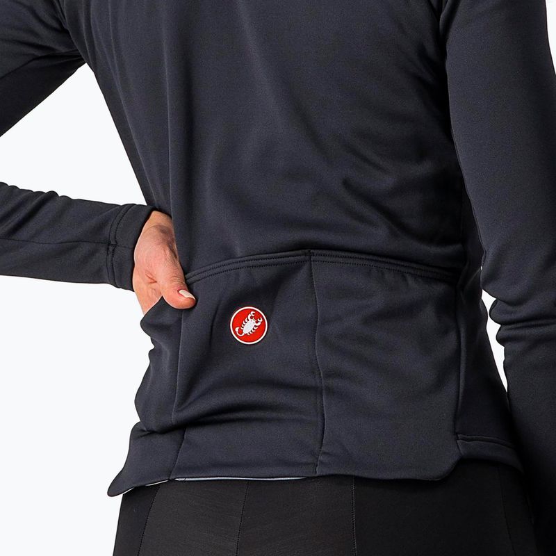 Кофта велосипедна жіноча Castelli Sinergia 2 Jersey FZ W light black/white 6