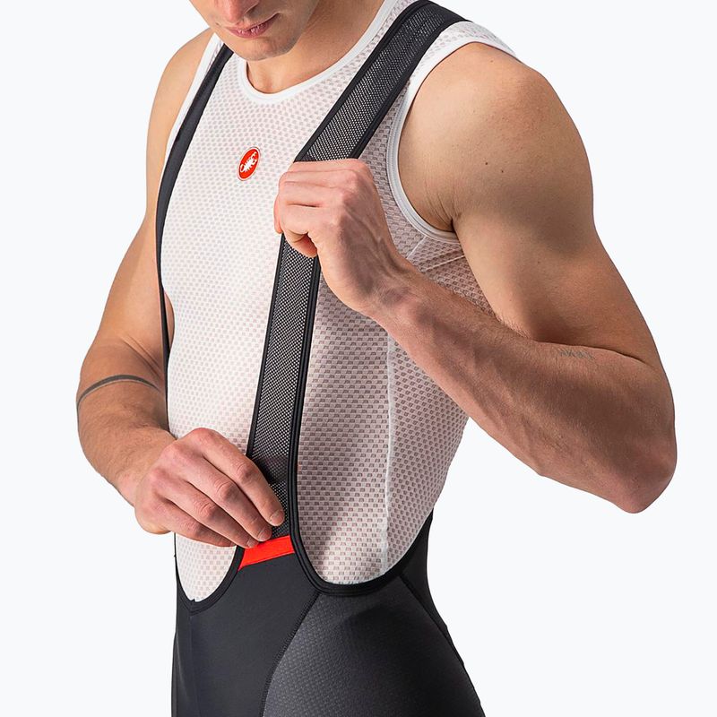 Чоловічі велосипедні шорти Castelli Competizione Kit чорні/сріблясто-сірі 3