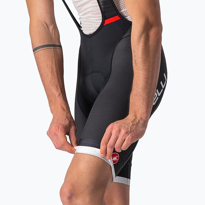 Чоловічі велосипедні шорти Castelli Competizione Kit чорні/сріблясто-сірі 6