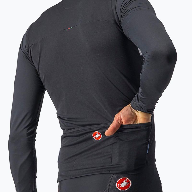 Чоловічий велосипедний лонгслів Castelli Prologo 7 світло-чорний/сріблясто-сірий/слонової кістки 3