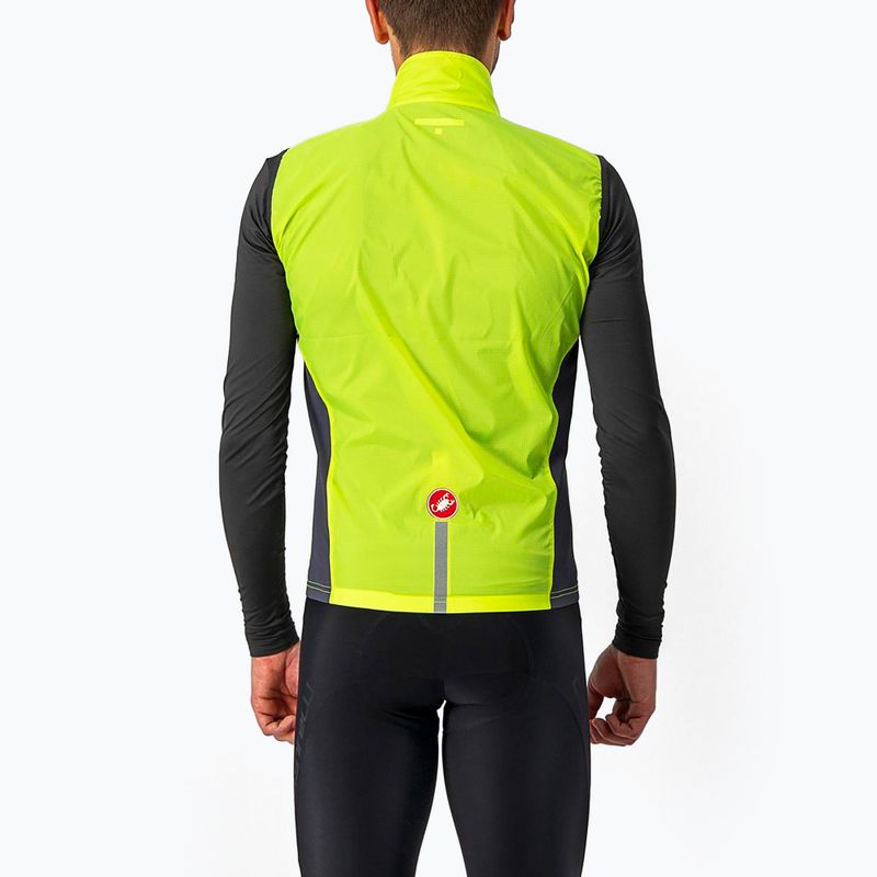 Жилет велосипедний чоловічий Castelli Squadra Stretch electric lime/dark gray 2