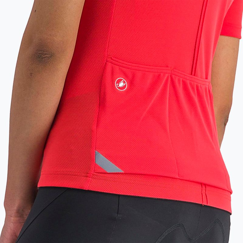 Жіноча велофутболка Castelli Anima 4 гібіскус 4