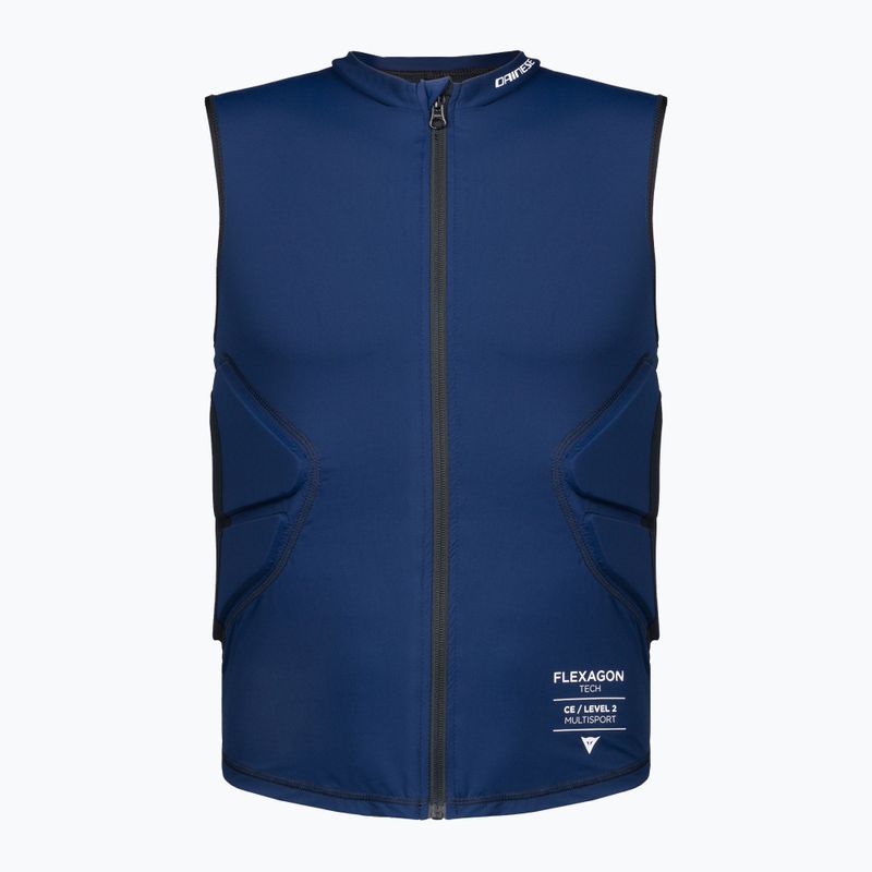 Жилет захисний чоловічий Dainese Flexagon Waistcoat black iris/stretch limo