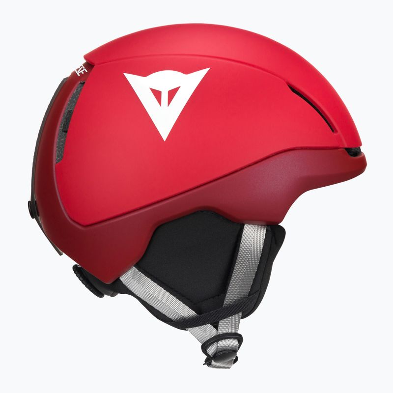 Шолом лижний дитячий Dainese Scarabeo Elemento metallic red/white logo 4