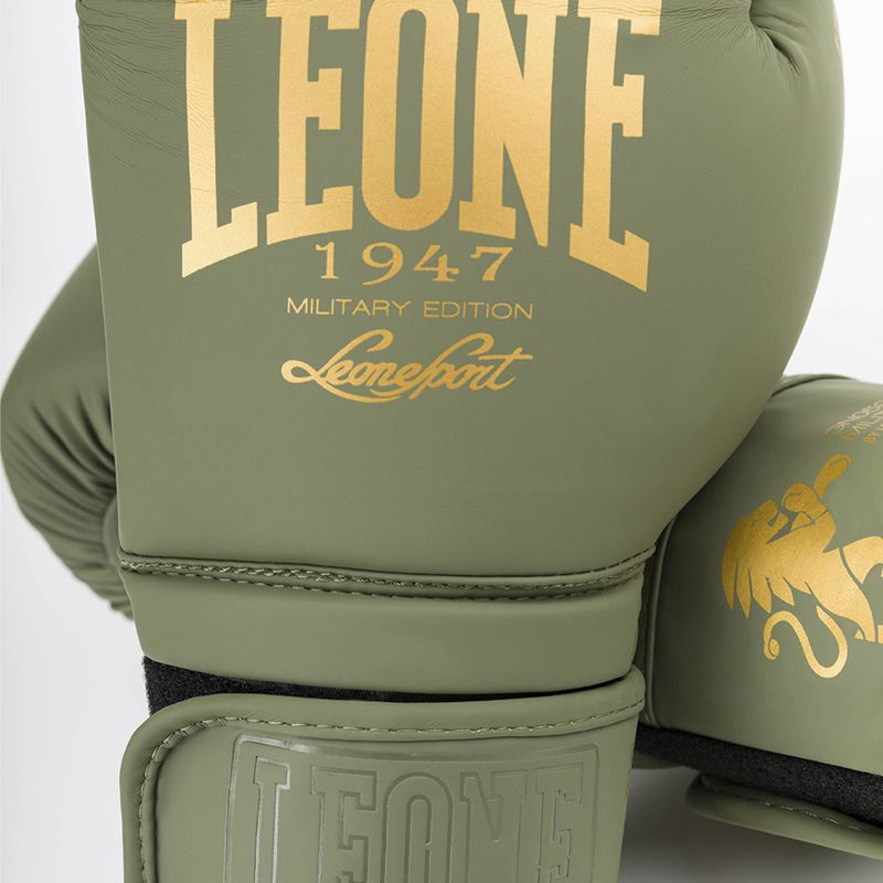 Рукавиці воксерські LEONE Military Green зелені GN059G 5