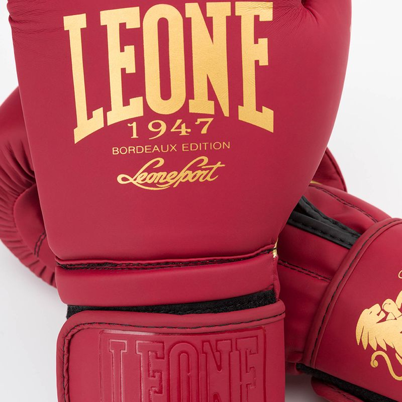 Рукавиці воксерські LEONE Bordeaux бордові GN059X 5