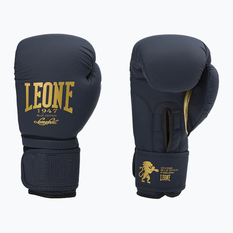 Рукавиці воксерські LEONE Blue темно-сині GN059B