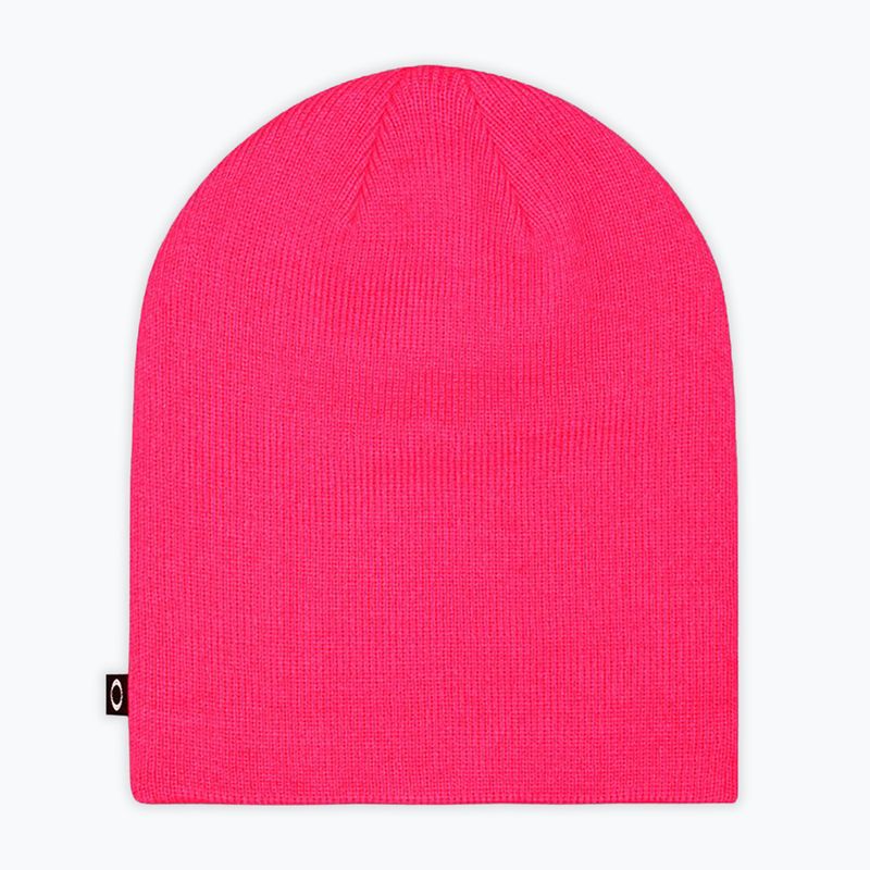 Шапка зимова Oakley Fine Knit neon pink 2