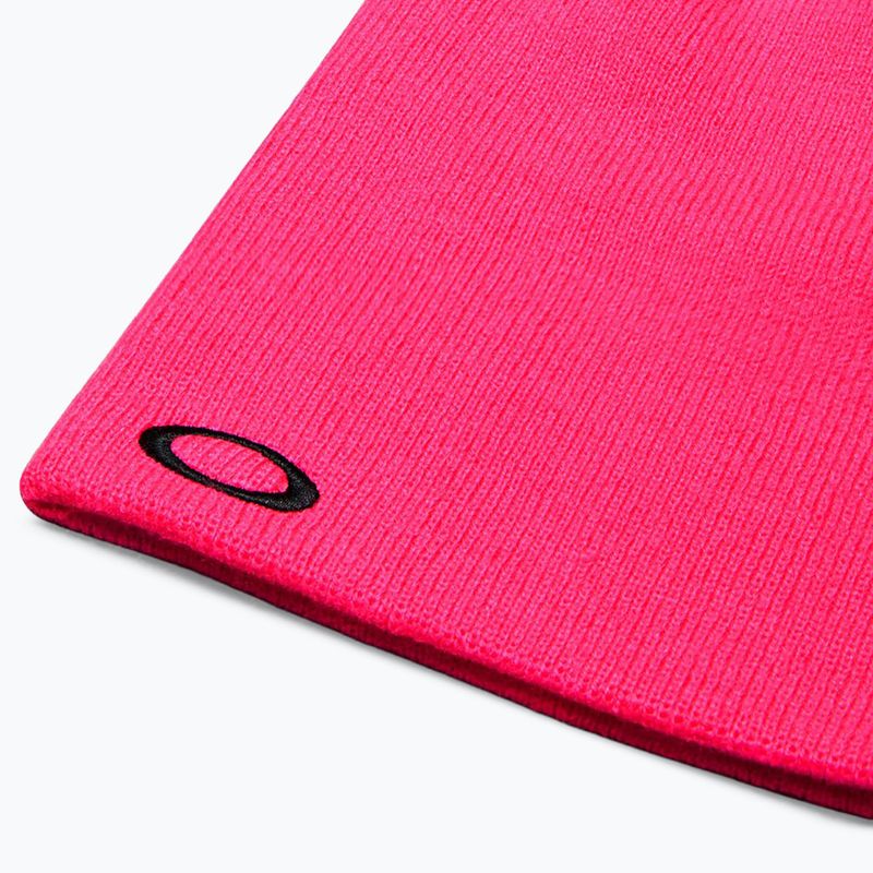 Шапка зимова Oakley Fine Knit neon pink 3