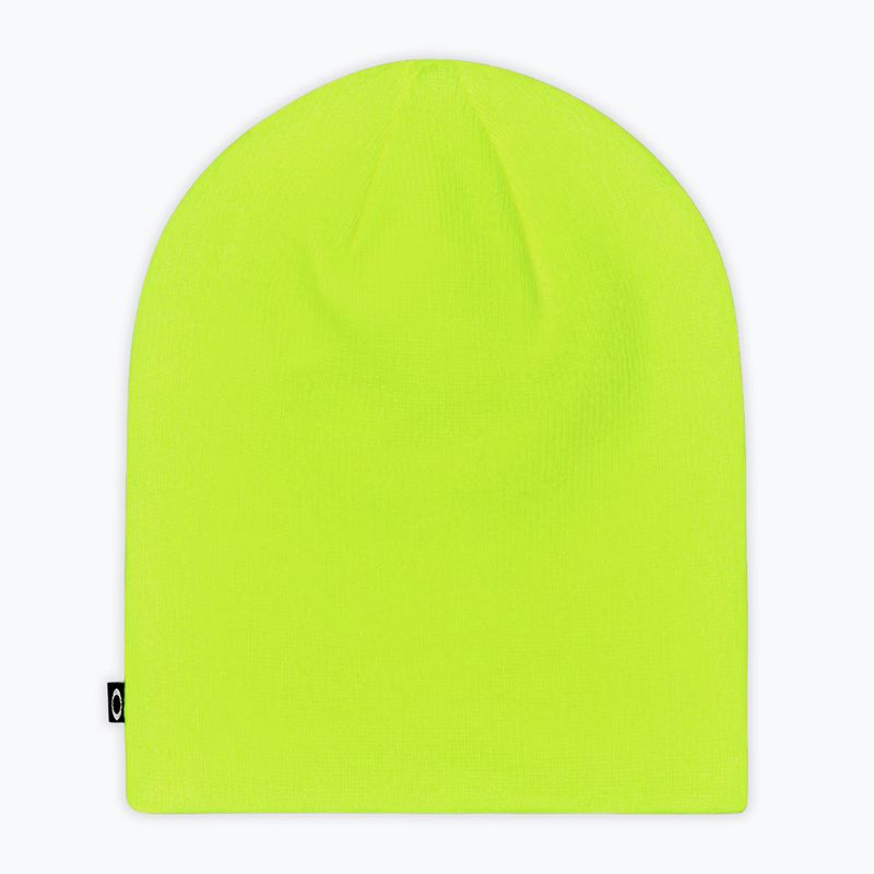 Шапка зимова Oakley Fine Knit neon yellow 2