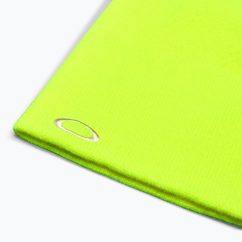 Шапка зимова Oakley Fine Knit neon yellow 3