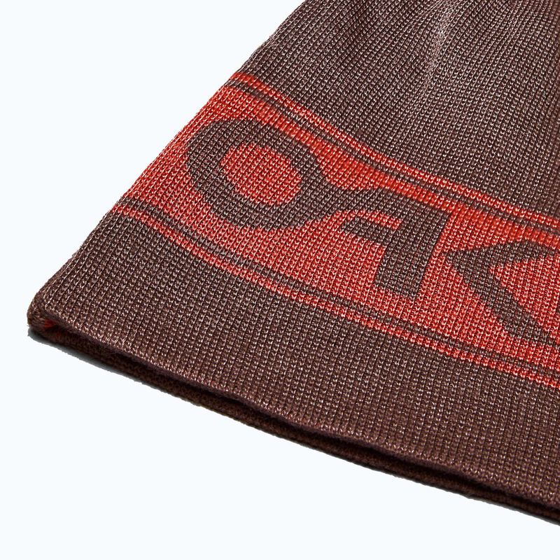 Шапка зимова Oakley Tnp Reversible Beanie 68S dark umber 3