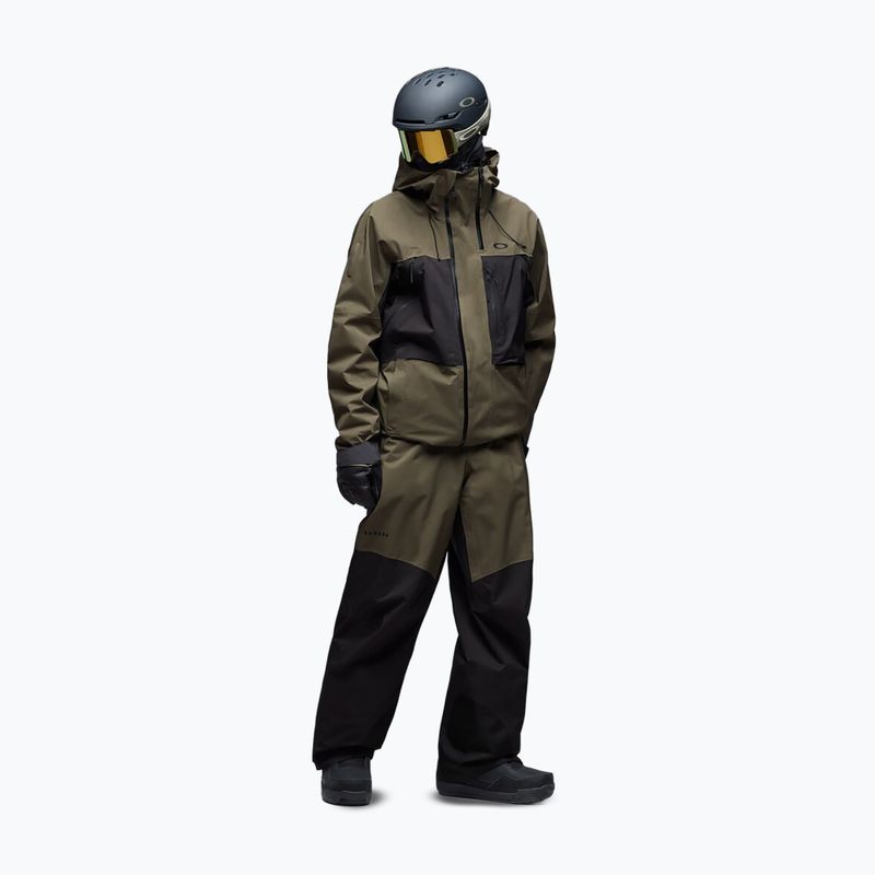 Куртка для сноуборда чоловіча Oakley Baldface Gore-Tex deep olive/pitch black 2