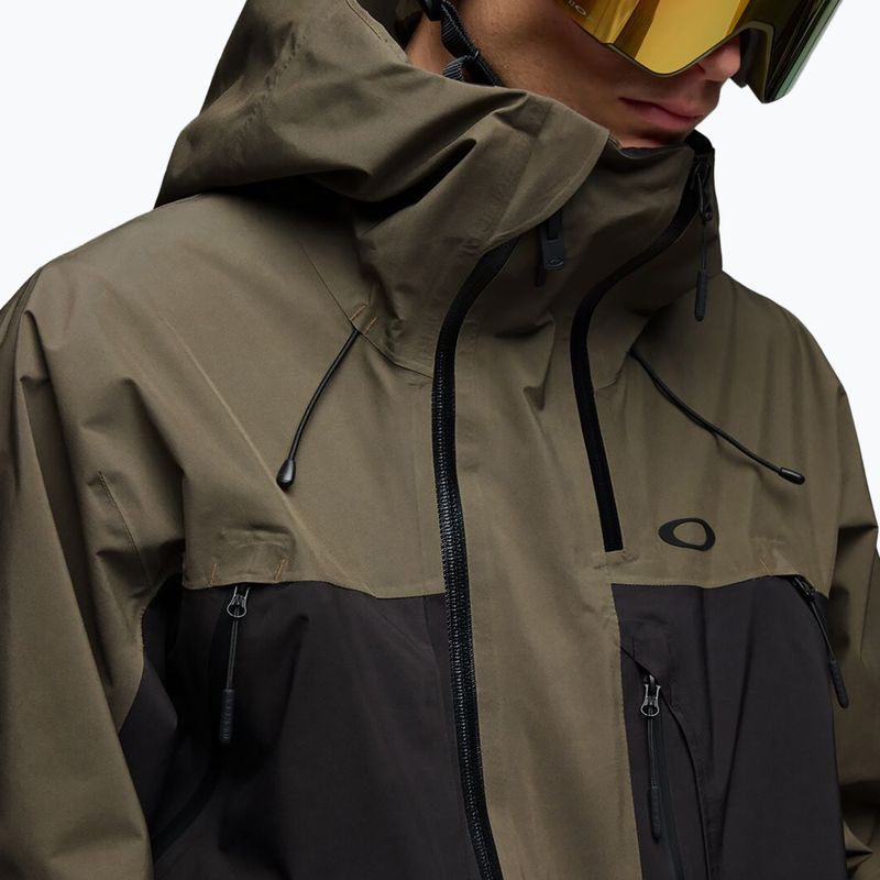 Куртка для сноуборда чоловіча Oakley Baldface Gore-Tex deep olive/pitch black 4
